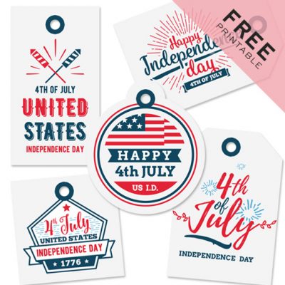 4th of July Gift Tags | Free Printable